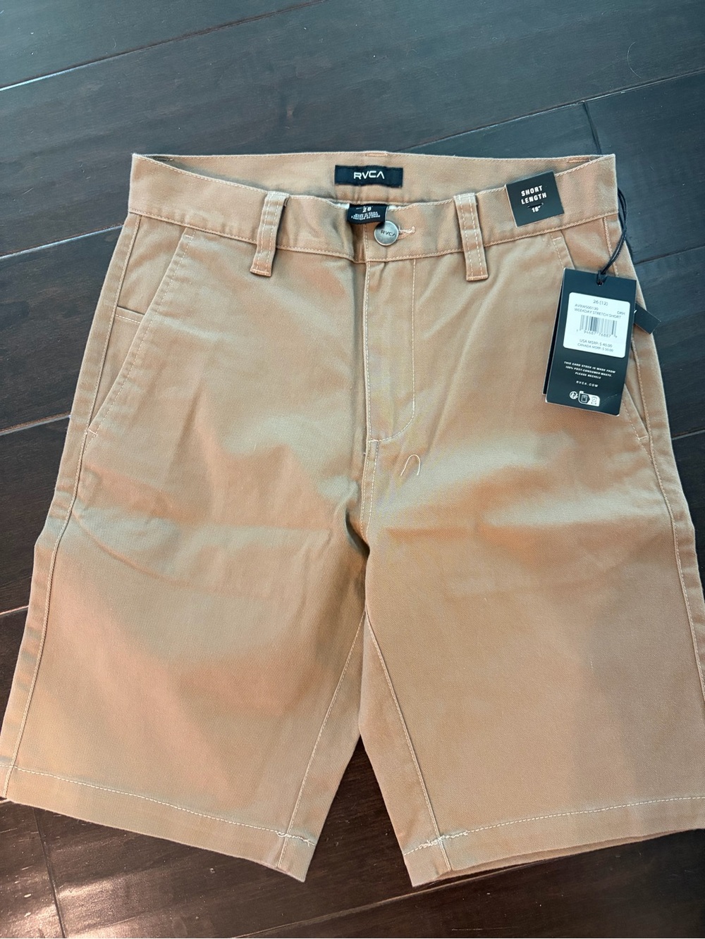 RVCA Bits Tan Weekday Stetch Shorts